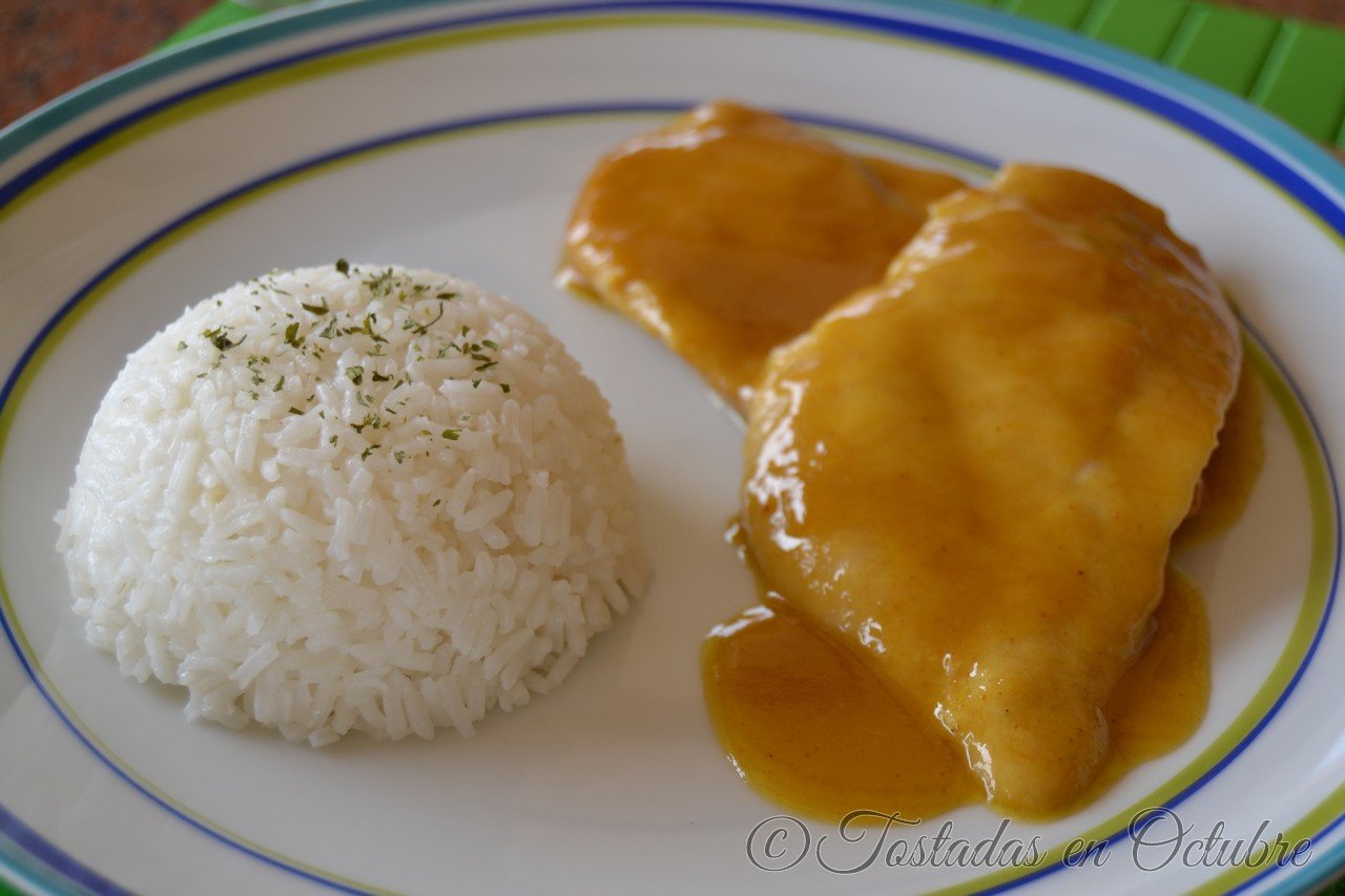 Pechugas de Pollo en Salsa de Miel y Mostaza