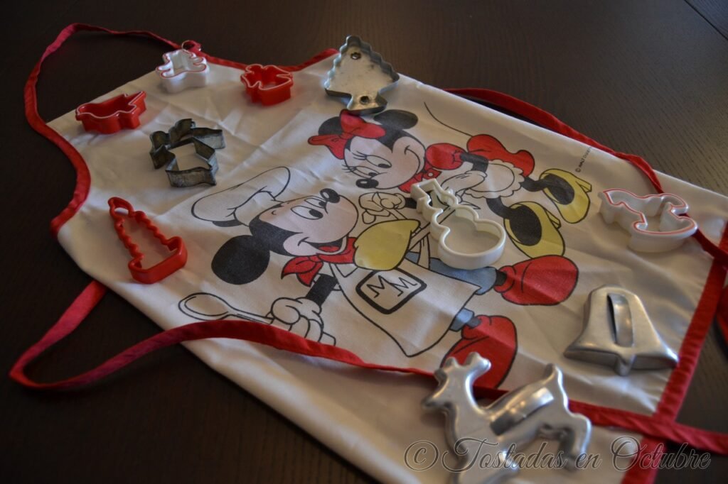 delantal y cortadores