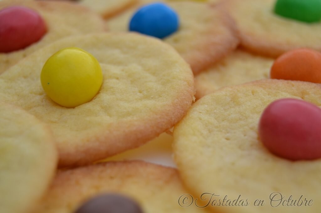 Galletas azúcar con M&M