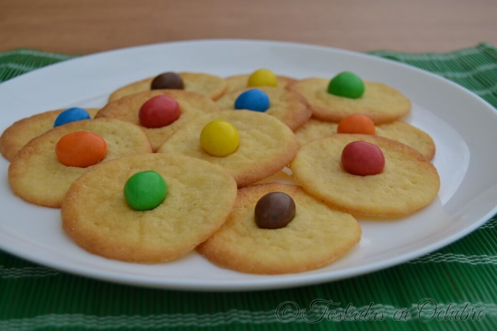 Galletas azúcar con M&M