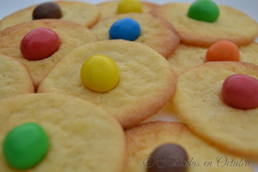 Galletas azúcar con M&M